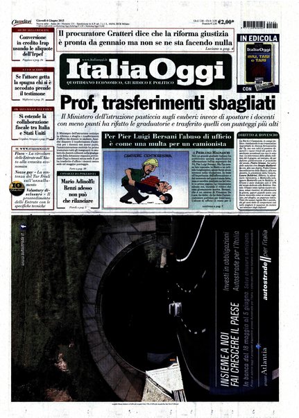 Italia oggi : quotidiano di economia finanza e politica